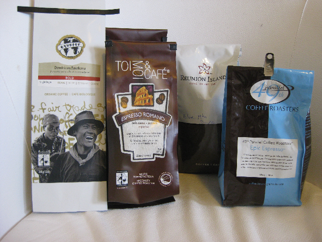 Samples of coffee samples that I have sampled
